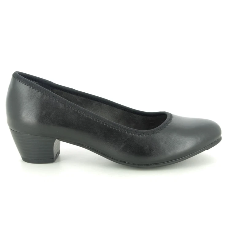 Jana Court Shoe Wide Fitting 22360 BLACK 4 Jana Court Shoe Wide Fitting 22360 BLACK - Image 4