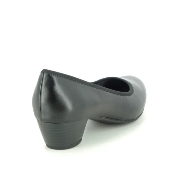 Jana Court Shoe Wide Fitting 22360 BLACK 2 Jana Court Shoe Wide Fitting 22360 BLACK - Image 2