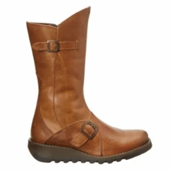 FLY London Mid Calf BootMES 2 Camel Leather