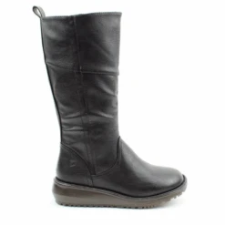 Heavenly Feet MID CALF BOOT Robyn BLACK Vegan Friendly