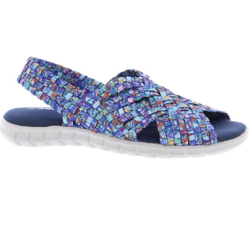 Adesso Sally Sandal Shoe Sea Wash A5344 Elasticated Slingback 1 Adesso Sally Sandal Shoe Sea Wash A5344 Elasticated Slingback