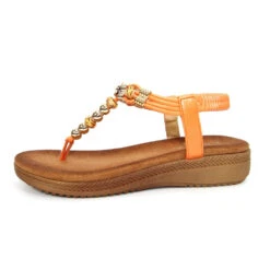 Lunar Sandal Acorn OrangeJLH107 Beaded Toe Post 7 Lunar Sandal Acorn OrangeJLH107 Beaded Toe Post -Cheap Shoes Shop acorn glitzy toe post sandal p3097 252954 image