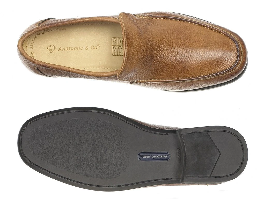 Anatomic & Co SLIP ON SHOE Torres Cognac Soft Leather Formal Shoes 828226 Rrp £105 2 Anatomic & Co SLIP ON SHOE Torres Cognac Soft Leather Formal Shoes 828226 Rrp £105 - Image 2