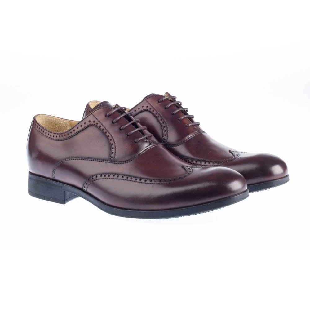 Steptronic BROGUE SHOE Burgos Brown Soft Leather Wing Cap Formal 1 Steptronic BROGUE SHOE Burgos Brown Soft Leather Wing Cap Formal