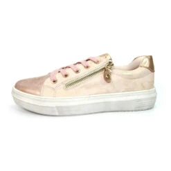 Lunar Trainer Dahl PINK DLW002 PK Metalic Trim -Cheap Shoes Shop dahl laced trainer p3935 248965 image