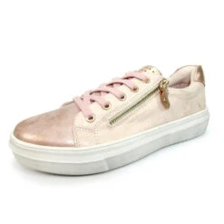 Lunar Trainer Dahl PINK DLW002 PK Metalic Trim -Cheap Shoes Shop dahl laced trainer p3935 248971 image