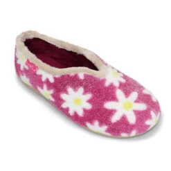 Lunar Slipper Daisy Pink Flower Full Slipper
