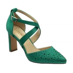 Lotus Leona EMERALD Diamonte Bar Shoe ULS425