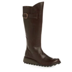 Fly London Long Boot MOL 2 Dark Brown