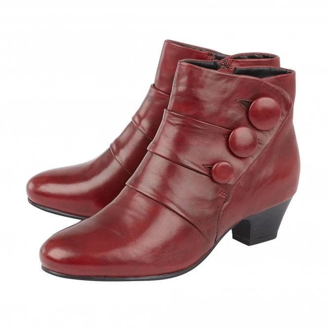 Lotus Ankle Boot Prancer RED 2 Lotus Ankle Boot Prancer RED - Image 2