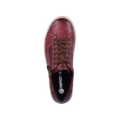 Remonte Shoe RED D0700-35 Red Leather Trainer With Zip -Cheap Shoes Shop remonte d0700 women shoes p13918 119463 image