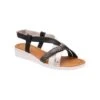 Lotus Sandal With Wedge Ronnie BLACK MULTI ULP171