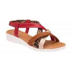 Lotus Sandal With Wedge Ronnie TAN MULTI ULP171