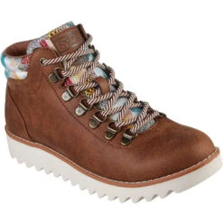 Skechers Ladies Hiker Boot BOBS Mountain Kiss 113429 BROWN