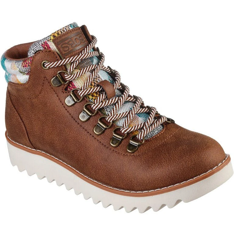 Skechers Ladies Hiker Boot BOBS Mountain Kiss 113429 BROWN 1 Skechers Ladies Hiker Boot BOBS Mountain Kiss 113429 BROWN