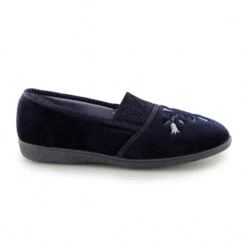Ladies Slipper By Sleepers Inez In Navy LS792C