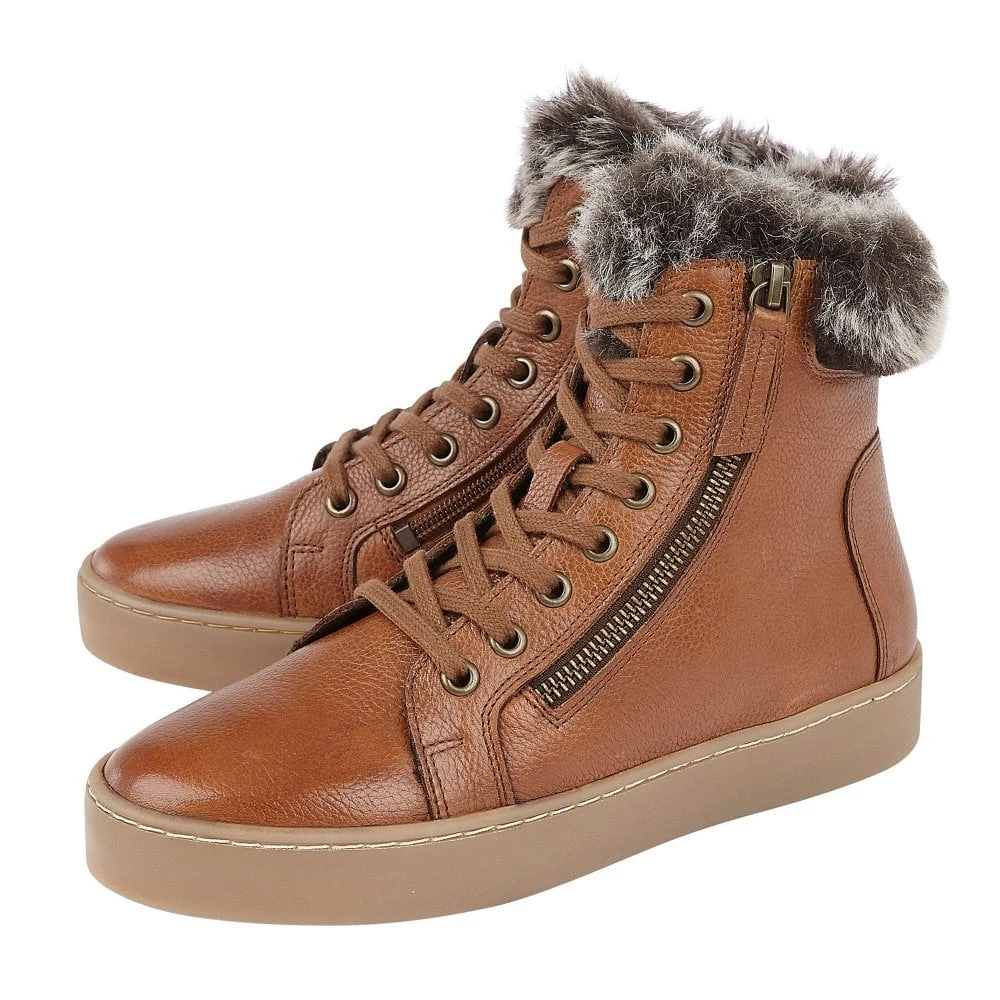 Lotus Ankle Boot Siobahn Tan Stressless Trainer Style 2 Lotus Ankle Boot Siobahn Tan Stressless Trainer Style - Image 2